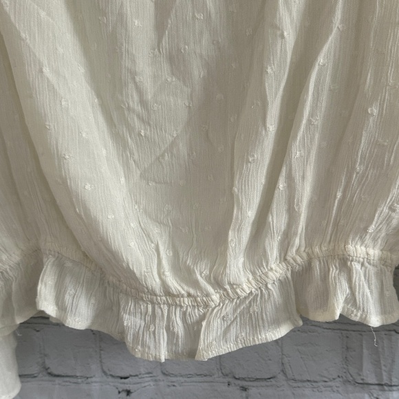 Lulu’s Off-Shoulder Peasant Top - White - Picture 4 of 8